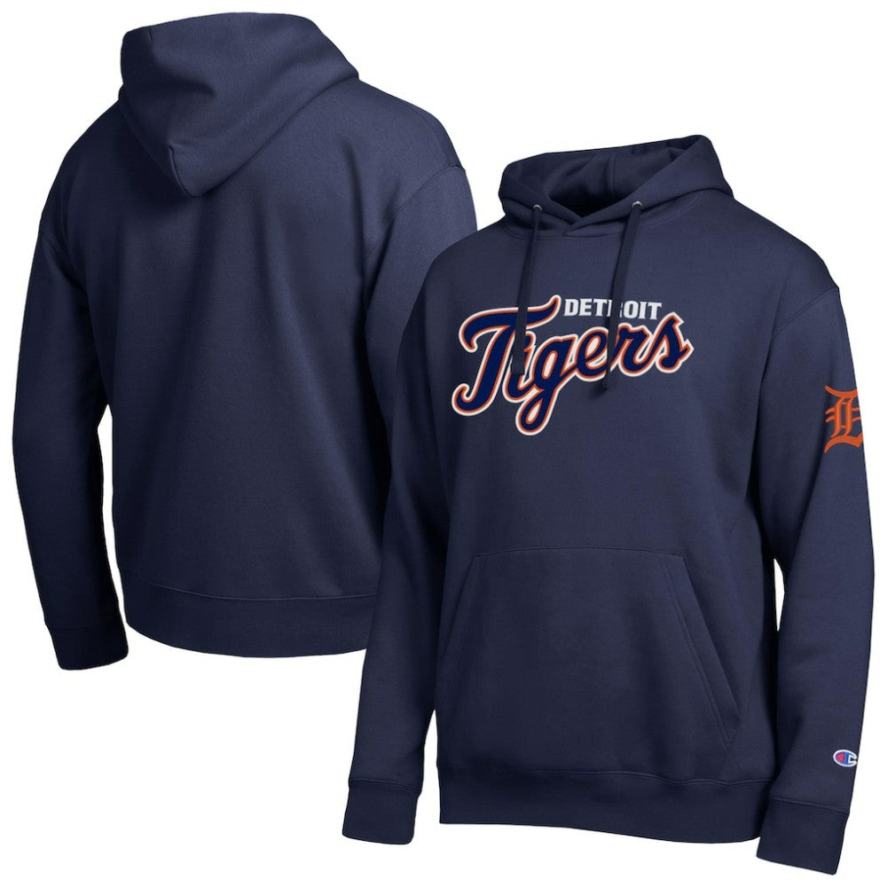 Detroit Tigers Champion All Star Wordmark Hoodie - Navy Hoodies