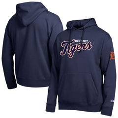 Detroit Tigers Champion All Star Wordmark Hoodie - Navy Hoodies