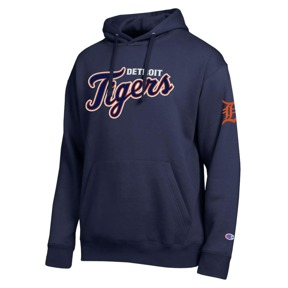 Detroit Tigers Champion All Star Wordmark Hoodie - Navy Hoodies