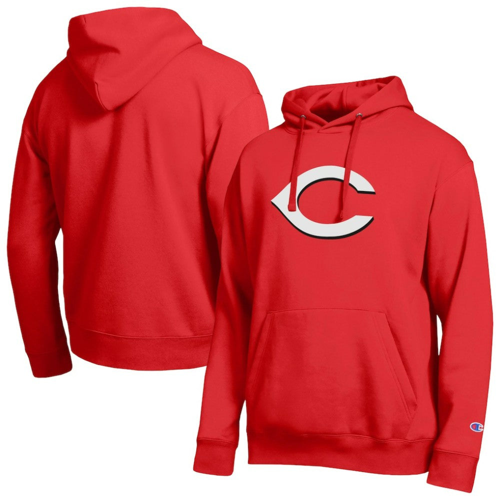 Cincinnati Reds Champion All Star Embroidered Logo Hoodie - Red Hoodies