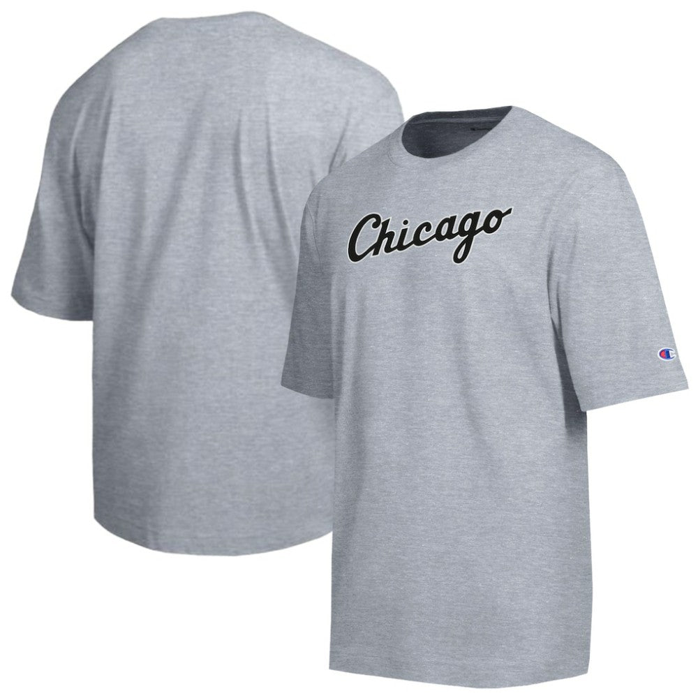 Chicago White Sox Champion All Star Chenille Wordmark T-Shirt - Gray T-shirts