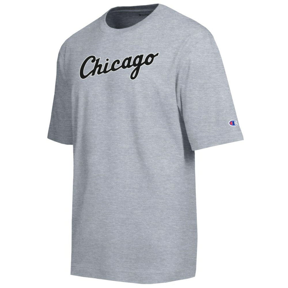 Chicago White Sox Champion All Star Chenille Wordmark T-Shirt - Gray T-shirts