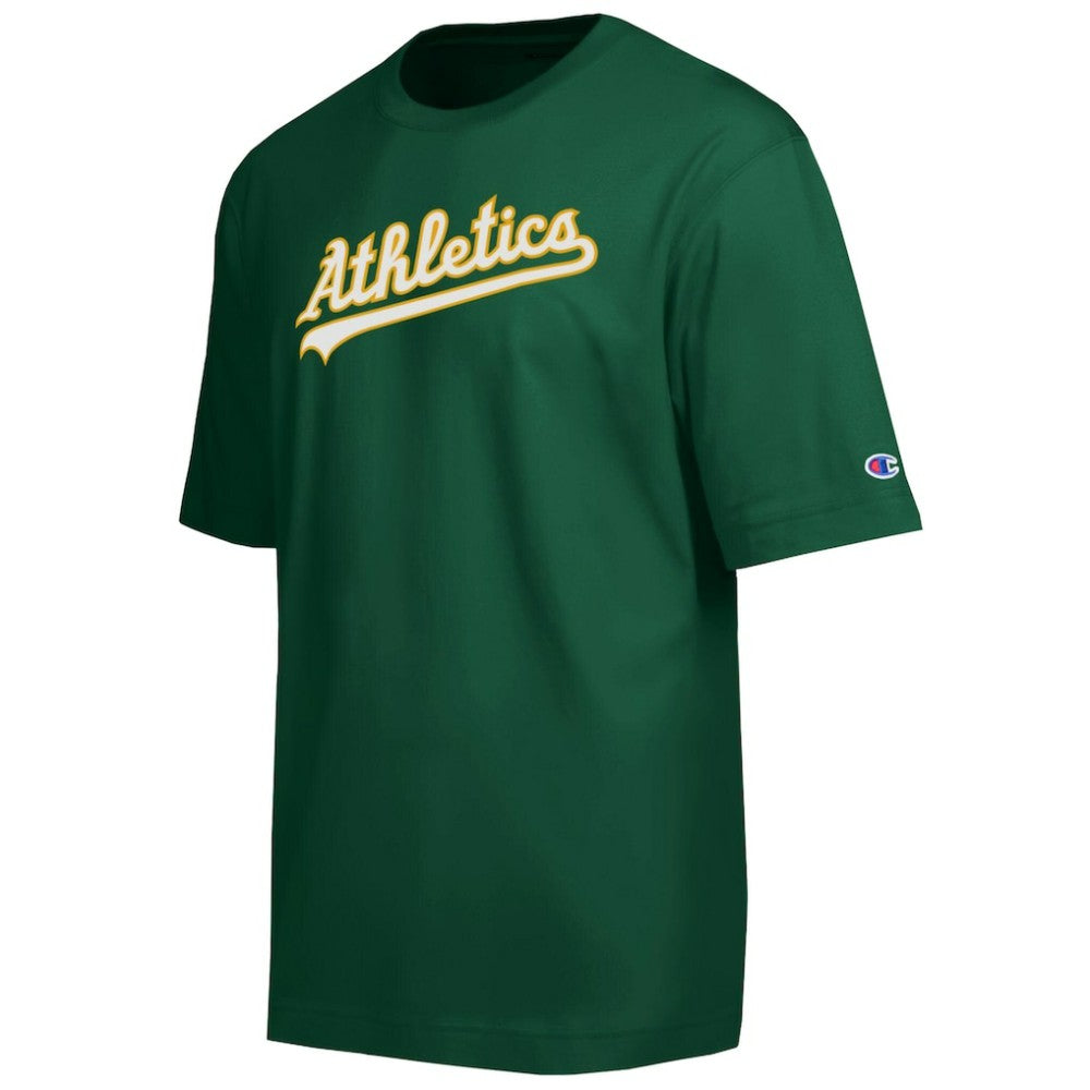 Athletics Champion All Star Chenille Wordmark T-Shirt - Green T-shirts