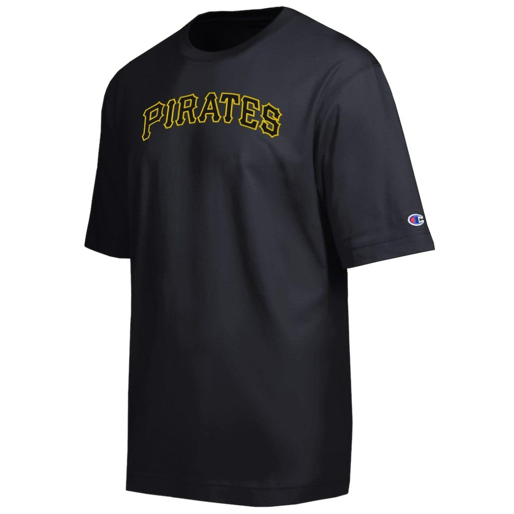 Pittsburgh Pirates Champion All Star Chenille Wordmark T-Shirt - Black T-shirts