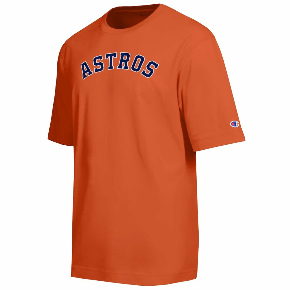 Houston Astros Champion All Star Chenille Wordmark T-Shirt - Orange T-shirts