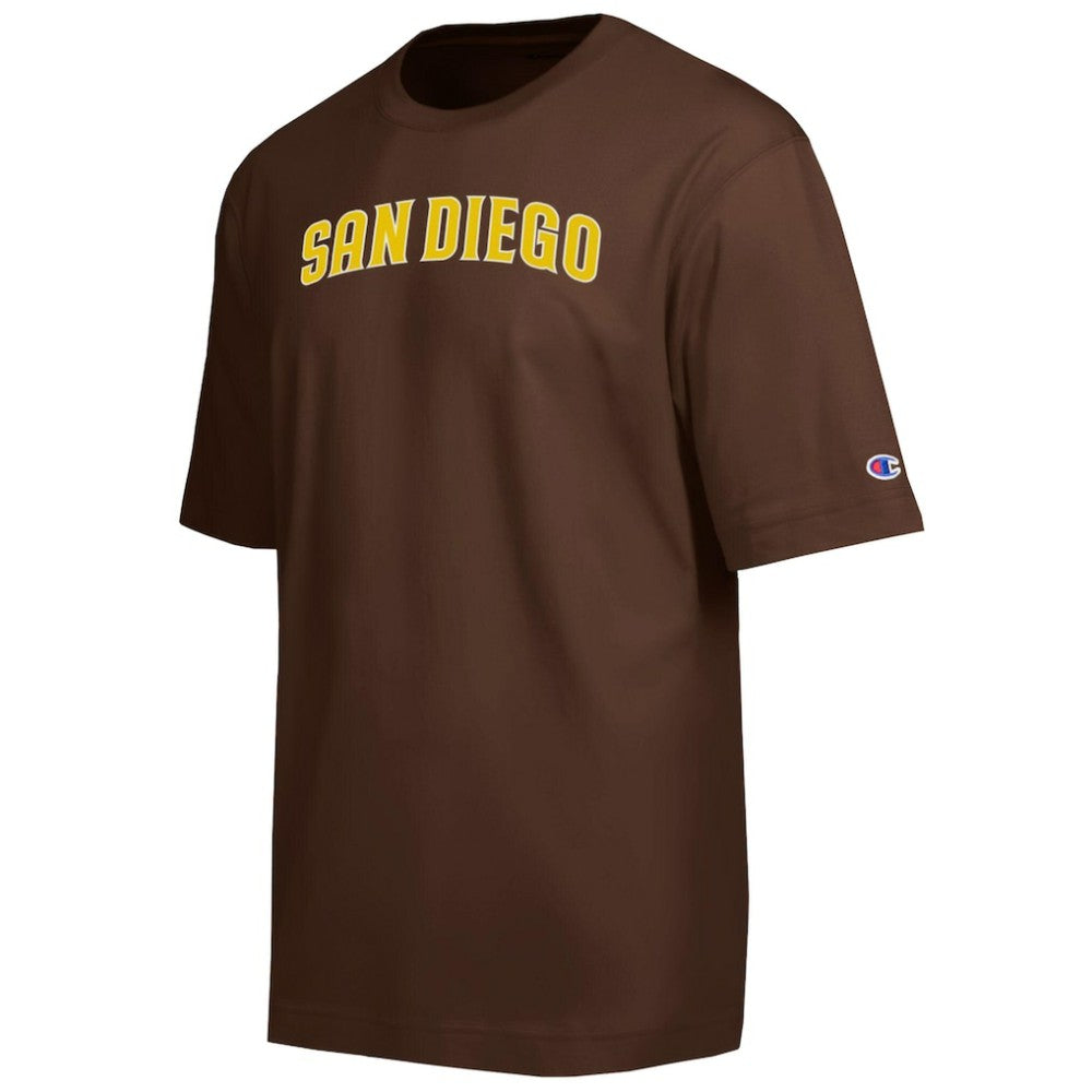 San Diego Padres Champion All Star Chenille Wordmark T-Shirt - Brown T-shirts