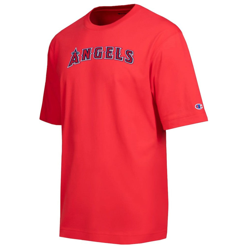 Los Angeles Angels Champion All Star Chenille Wordmark T-Shirt - Red T-shirts