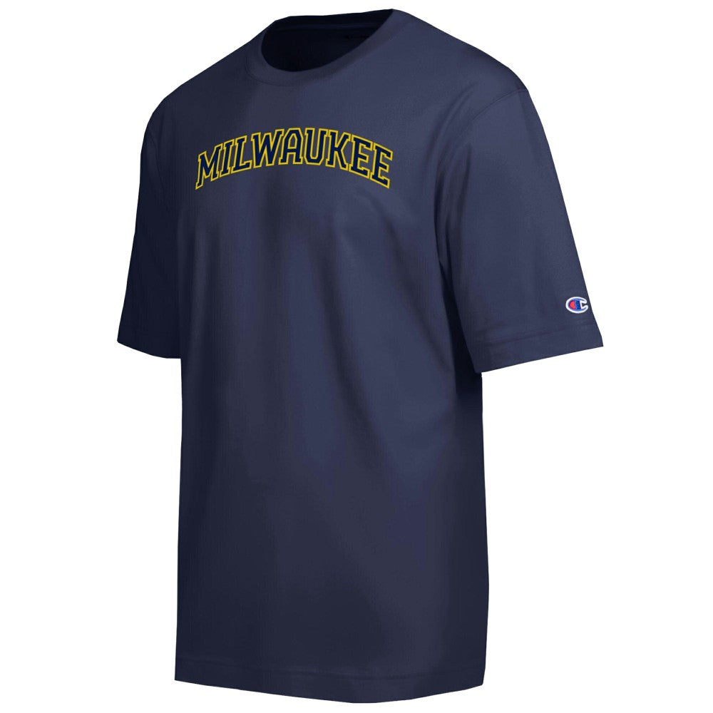 Milwaukee Brewers Champion All Star Chenille Wordmark T-Shirt - Navy T-shirts