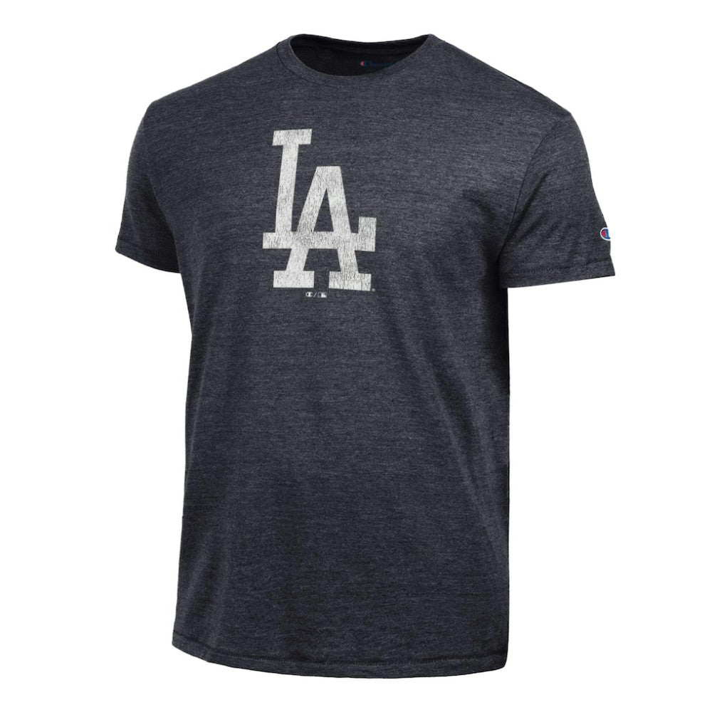 Los Angeles Dodgers Champion Tri-Blend T-Shirt - Heather Black T-shirts