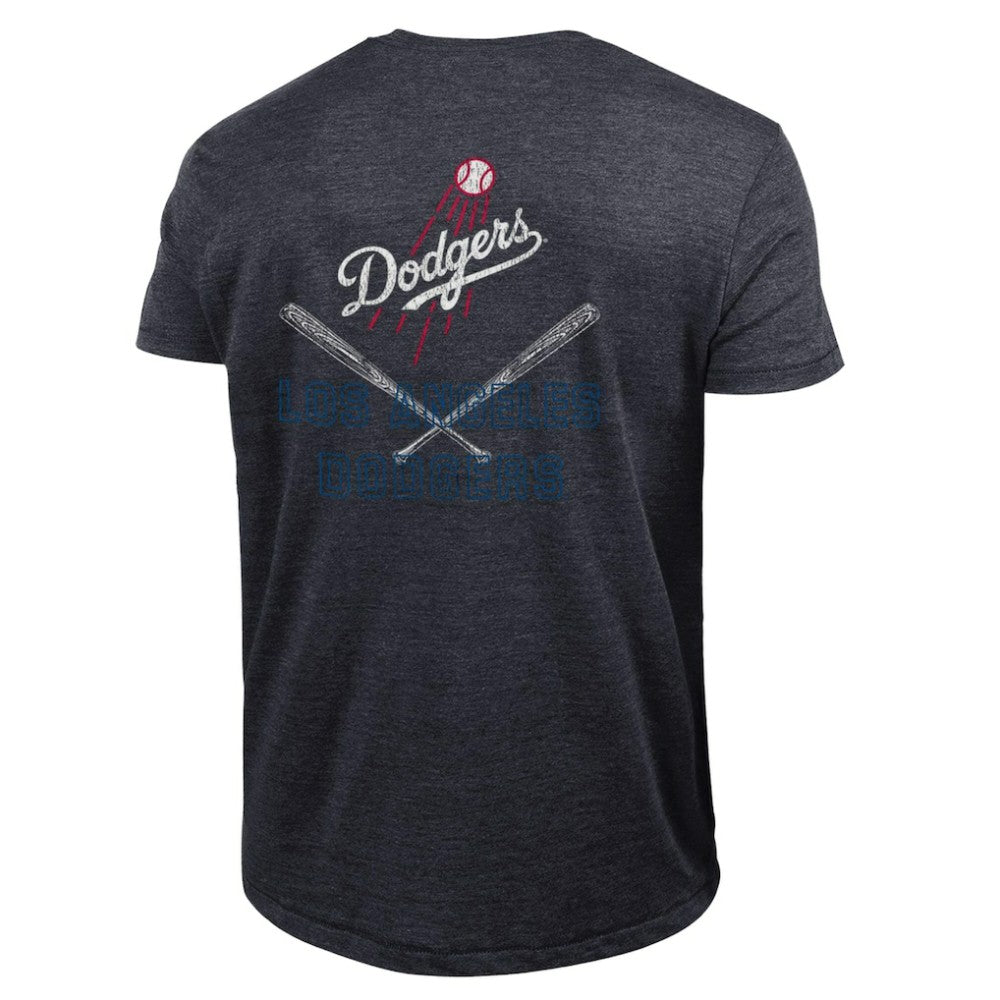 Los Angeles Dodgers Champion Tri-Blend T-Shirt - Heather Black T-shirts
