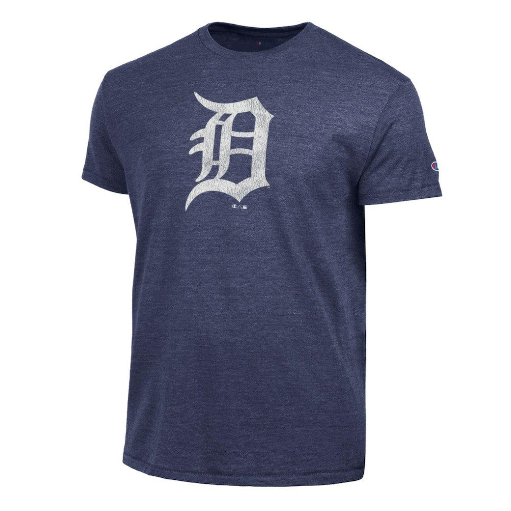 Detroit Tigers Champion Tri-Blend T-Shirt - Navy T-shirts