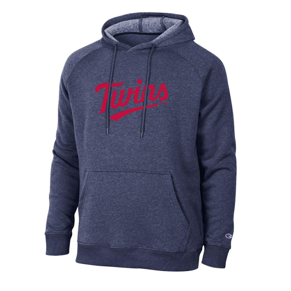 Minnesota Twins Champion Triumph Tri-Blend Raglan Hoodie - Navy Hoodies