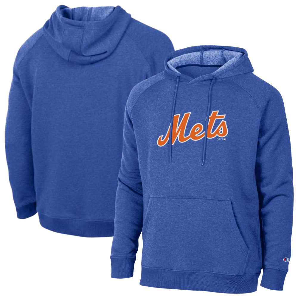 New York Mets Champion Triumph Tri-Blend Raglan Hoodie - Royal Hoodies
