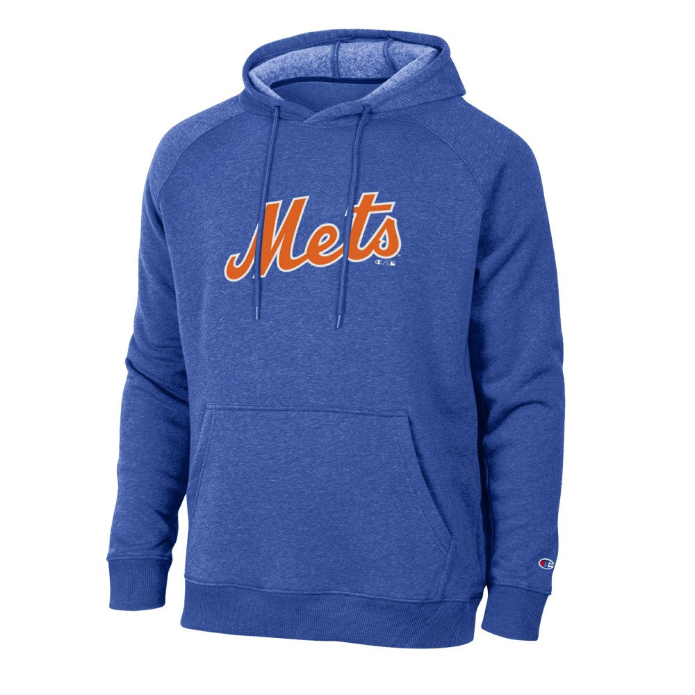 New York Mets Champion Triumph Tri-Blend Raglan Hoodie - Royal Hoodies