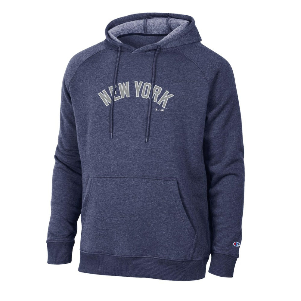 New York Yankees Champion Triumph Tri-Blend Raglan Hoodie - Navy Hoodies