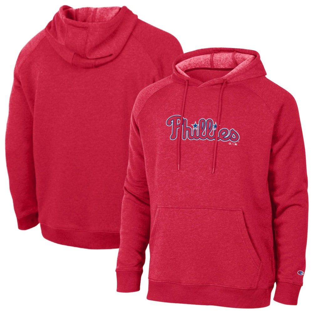 Philadelphia Phillies Champion Triumph Tri-Blend Raglan Hoodie - Red Hoodies