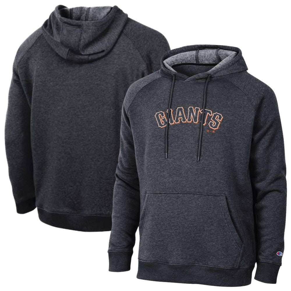 San Francisco Giants Champion Triumph Tri-Blend Raglan Hoodie - Black Hoodies