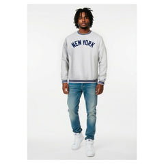 New York Yankees Champion Reverse Weave Sweatshirt - Heather Gray Sweatshirts