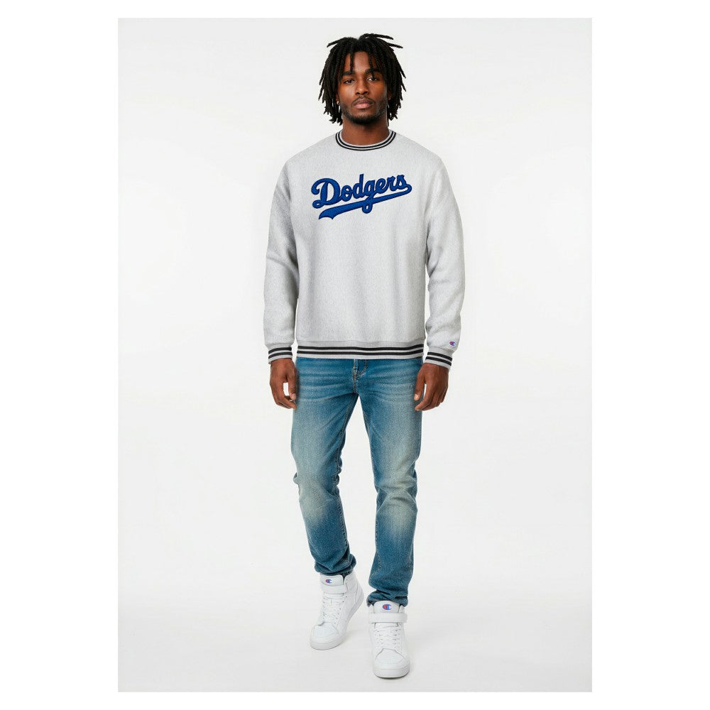 Los Angeles Dodgers Champion Reverse Weave Sweatshirt - Heather Gray Sweatshirts