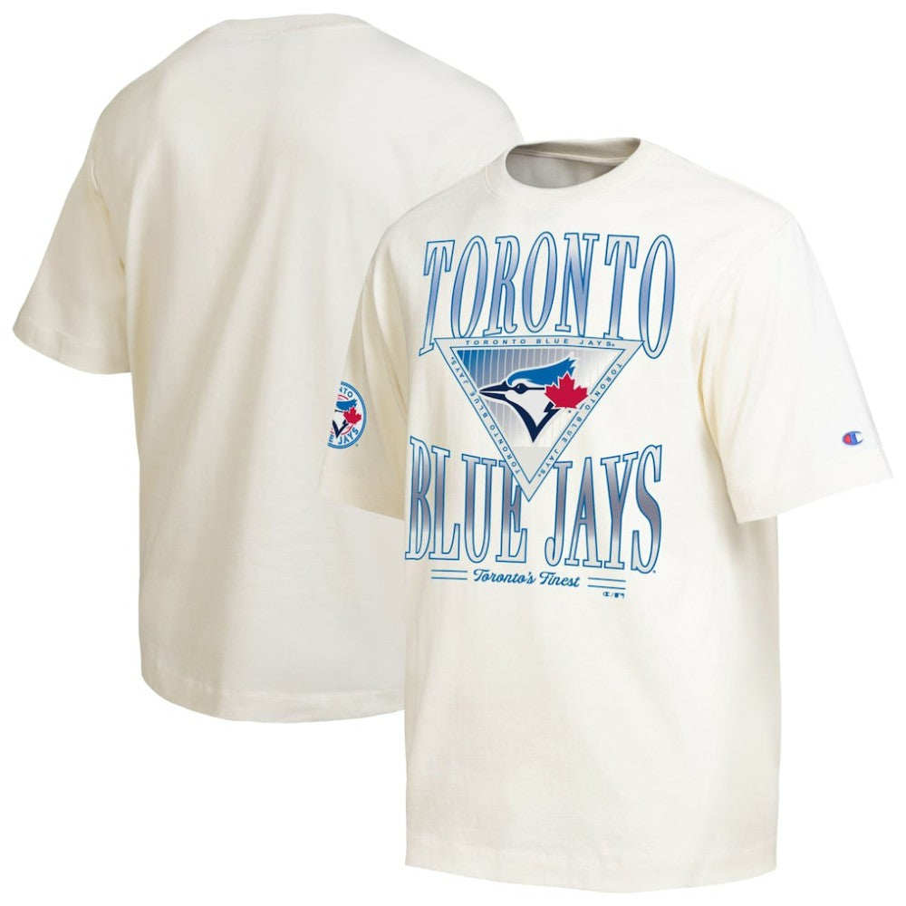 Toronto Blue Jays Champion Traditions Two Locations T-Shirt - Cream T-shirts