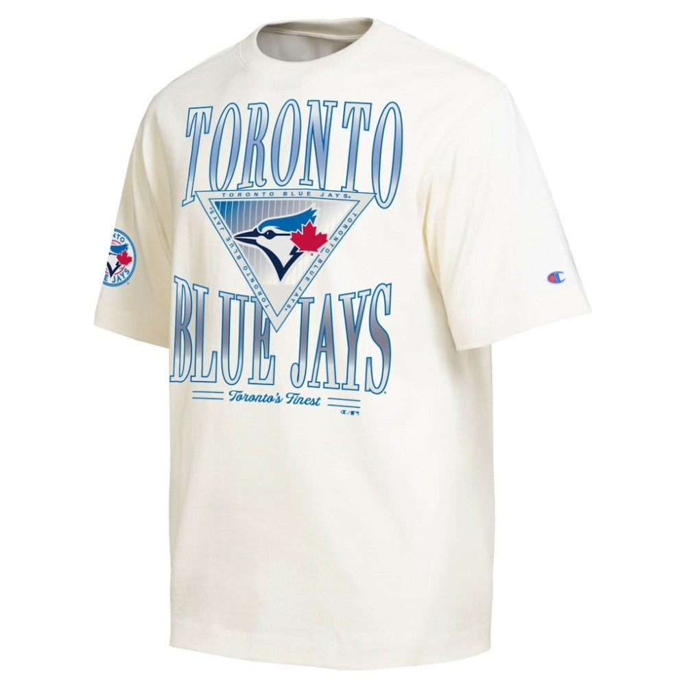 Toronto Blue Jays Champion Traditions Two Locations T-Shirt - Cream T-shirts