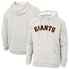 San Francisco Giants Champion Triumph Tri-Blend Raglan Hoodie - Heathered Core Ultra Light Grey Hoodies