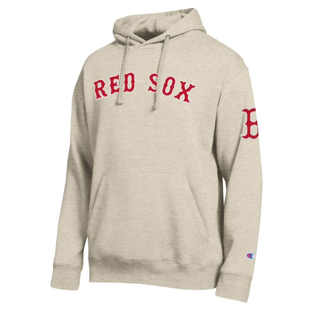 Boston Red Sox Champion All Star Chenille Patch Hoodie - Oatmeal Hoodies