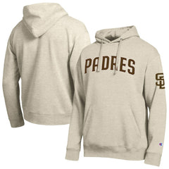 San Diego Padres Champion All Star Chenille Patch Hoodie - Oatmeal Hoodies