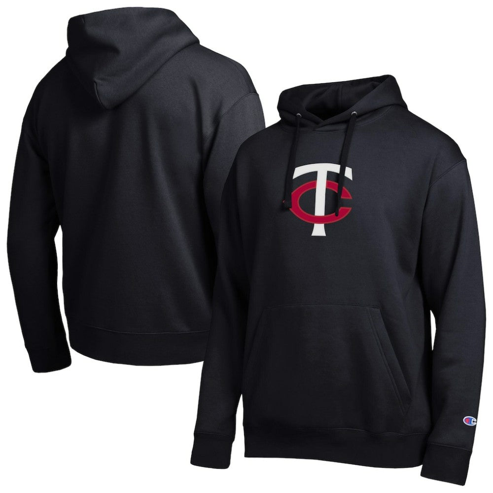 Minnesota Twins Champion All Star Embroidered Logo Hoodie - Black Hoodies