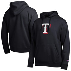 Texas Rangers Champion All Star Embroidered Logo Hoodie - Black Hoodies