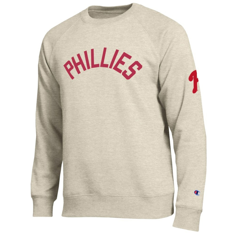 Philadelphia Phillies Champion All-Star Soft Felt Sweatshirt - Oatmeal Sweatshirts