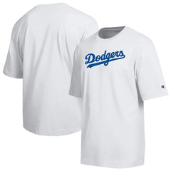 Los Angeles Dodgers Champion All Star Arched Chenille Wordmark T-Shirt - White T-shirts