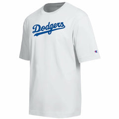 Los Angeles Dodgers Champion All Star Arched Chenille Wordmark T-Shirt - White T-shirts