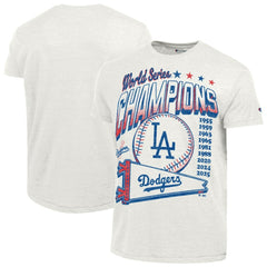 Los Angeles Dodgers Champion Winning Tradition Cooperstown Tri-Blend T-Shirt - White T-shirts