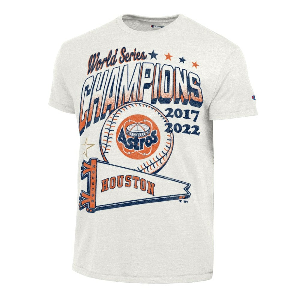 Houston Astros Champion Winning Tradition Cooperstown Tri-Blend T-Shirt - White T-shirts