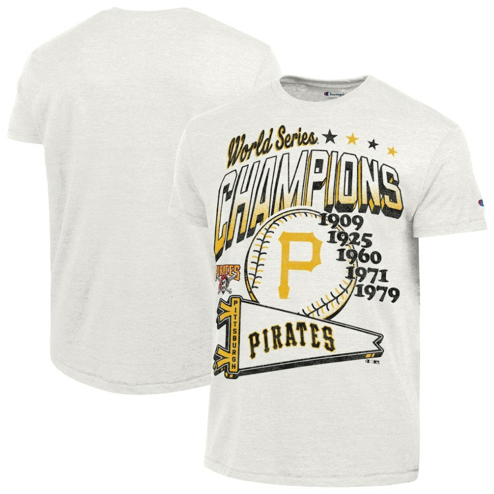 Pittsburgh Pirates Champion Winning Tradition Cooperstown Tri-Blend T-Shirt - White T-shirts