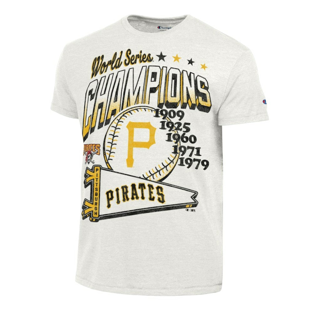 Pittsburgh Pirates Champion Winning Tradition Cooperstown Tri-Blend T-Shirt - White T-shirts