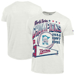 Minnesota Twins Champion Winning Tradition Cooperstown Tri-Blend T-Shirt - White T-shirts