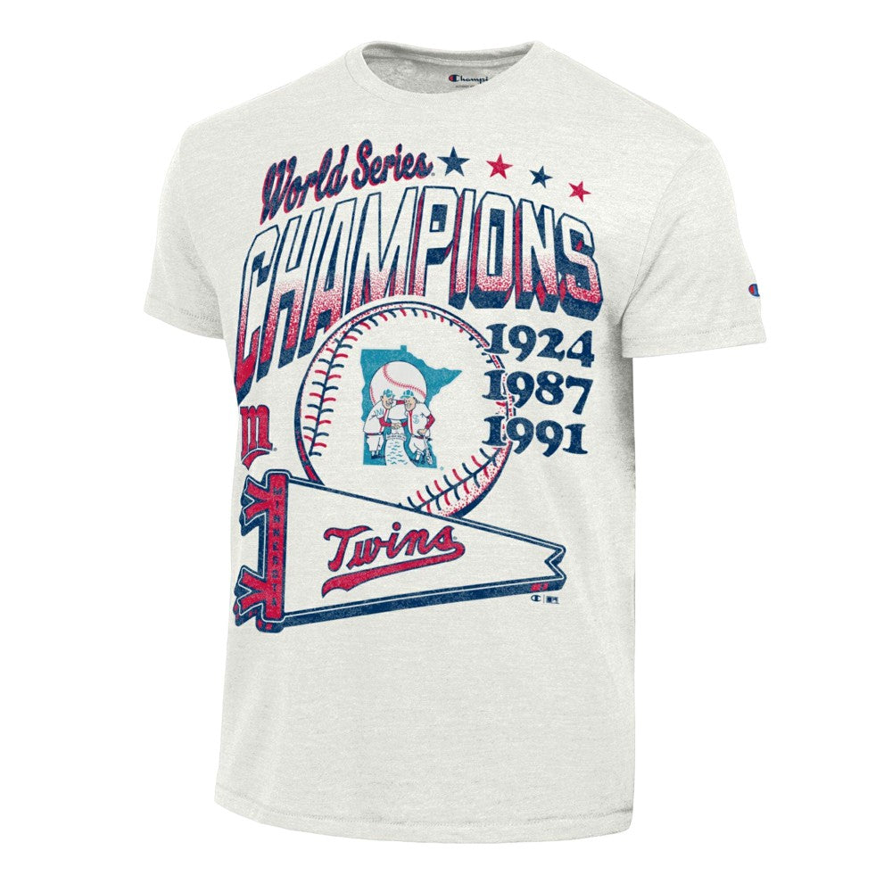 Minnesota Twins Champion Winning Tradition Cooperstown Tri-Blend T-Shirt - White T-shirts