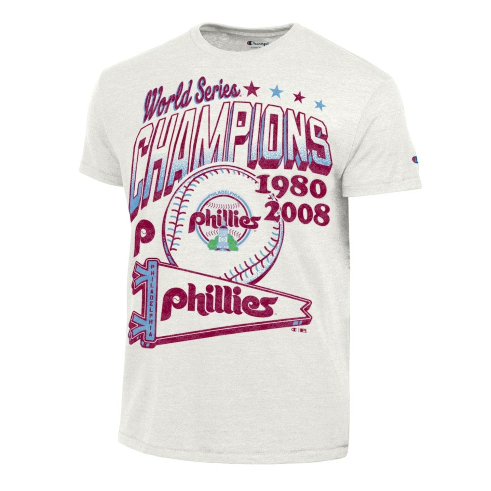 Philadelphia Phillies Champion Winning Tradition Cooperstown Tri-Blend T-Shirt - White T-shirts