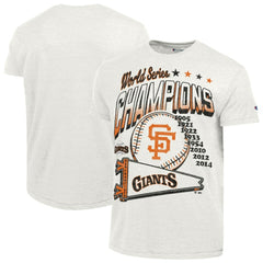 San Francisco Giants Champion Winning Tradition Cooperstown Tri-Blend T-Shirt - White T-shirts