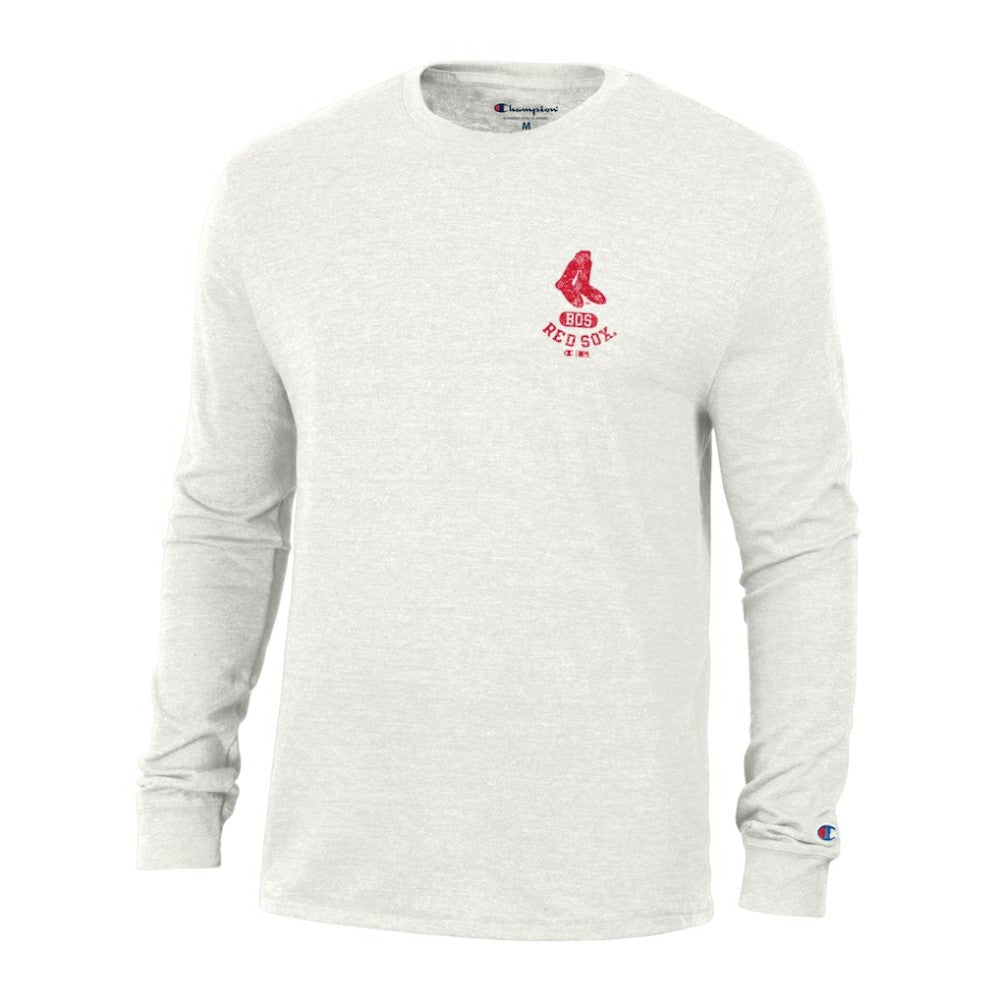 Boston Red Sox Champion Cooperstown Winning Tradition Tri-Blend Long Sleeve T-Shirt - White T-shirts