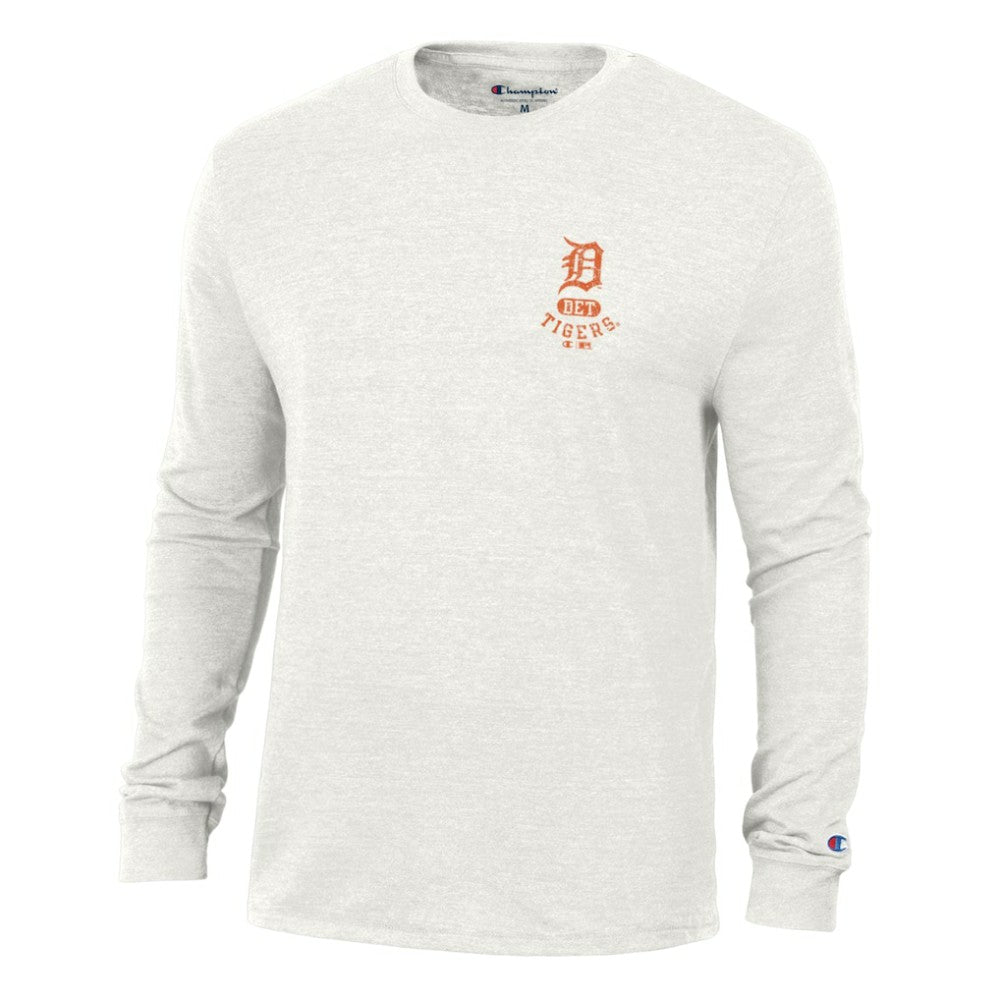 Detroit Tigers Champion Cooperstown Winning Tradition Tri-Blend Long Sleeve T-Shirt - White T-shirts