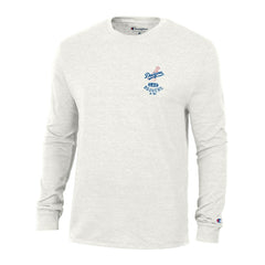 Los Angeles Dodgers Champion Cooperstown Winning Tradition Tri-Blend Long Sleeve T-Shirt - White T-shirts