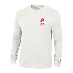 Philadelphia Phillies Champion Cooperstown Winning Tradition Tri-Blend Long Sleeve T-Shirt - White T-shirts