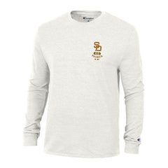San Diego Padres Champion Cooperstown Winning Tradition Tri-Blend Long Sleeve T-Shirt - White T-shirts