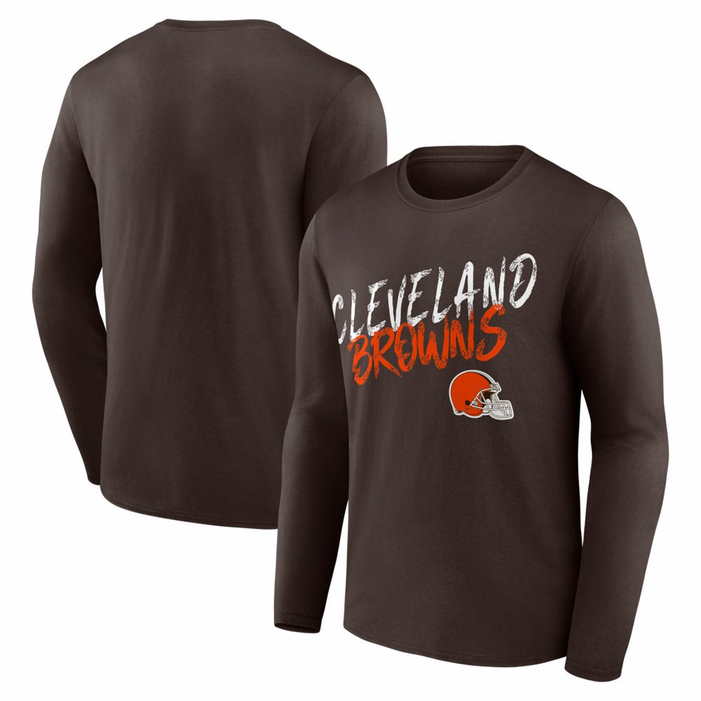 Cleveland Browns Hustle Long Sleeve T-Shirt Brown