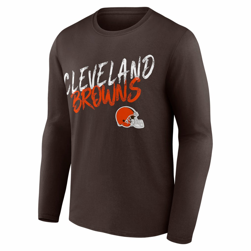 Cleveland Browns Hustle Long Sleeve T-Shirt Brown