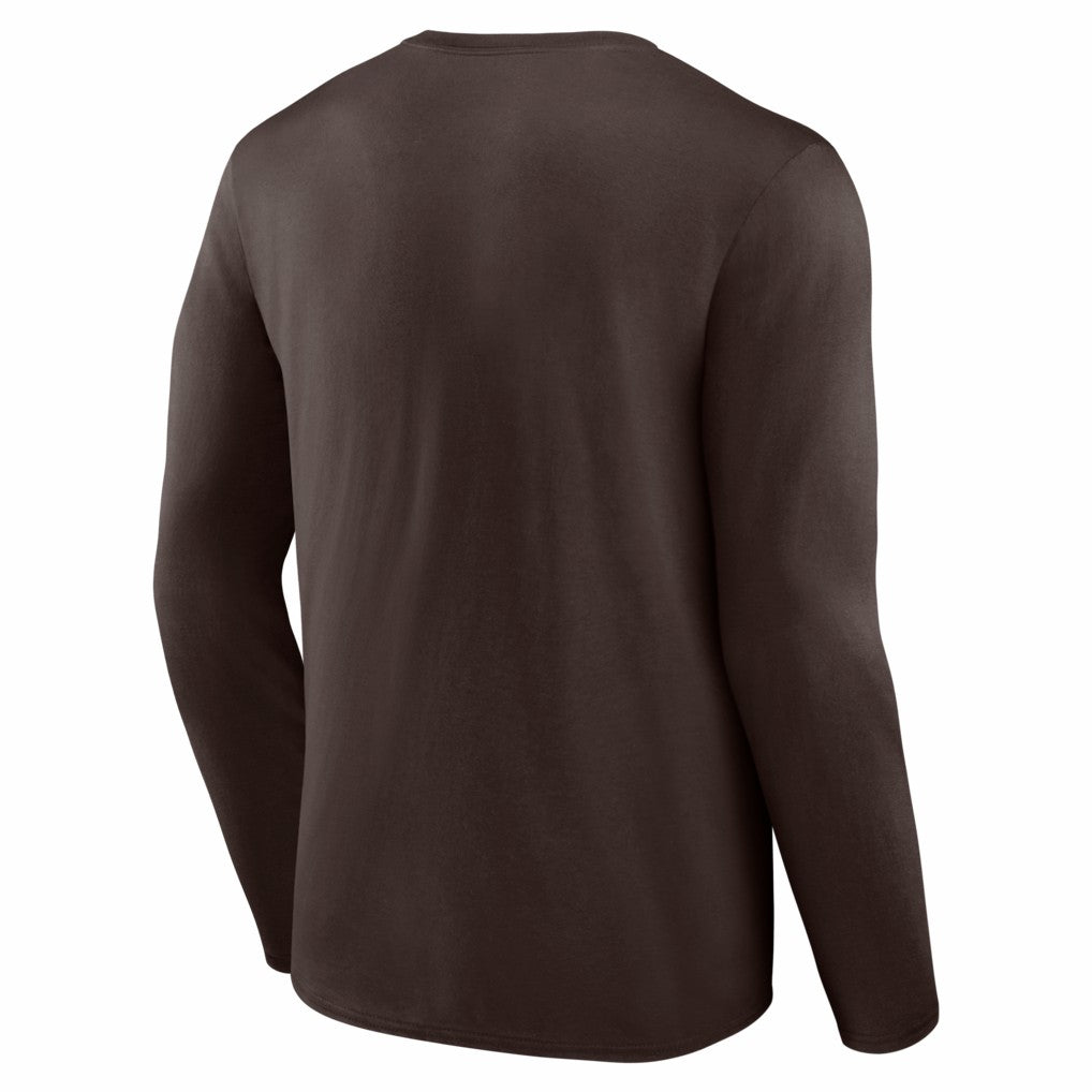 Cleveland Browns Hustle Long Sleeve T-Shirt Brown