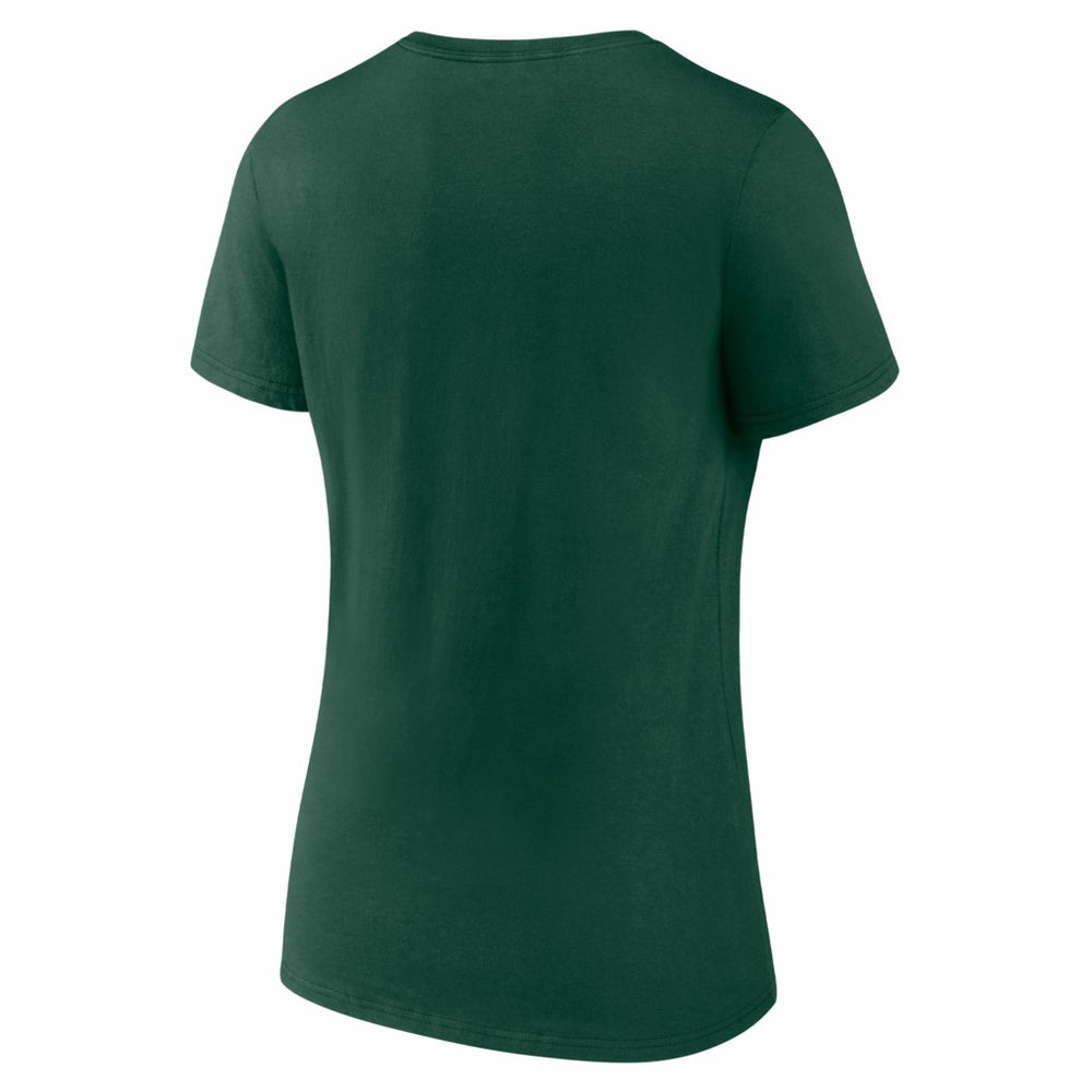 Green Bay Packers Women's Hustle V-Neck T-Shirt Green